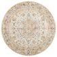Surya Mona Lisa 6"7" Round Light Sage, Tan, Mustard, Olive, Brick Red, Dark Blue and Burgundy Area Rug, , large