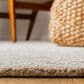 Safavieh Micro-Loop MLP178F 4" x 6" Light Grey and Ivory Area Rug, , large
