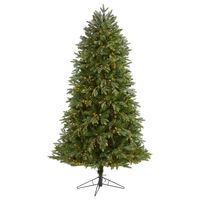 Nearly Natural Inc 6.5ft Oregon Fir Artificial Christmas Tree with Warm White Micro LED Lights
