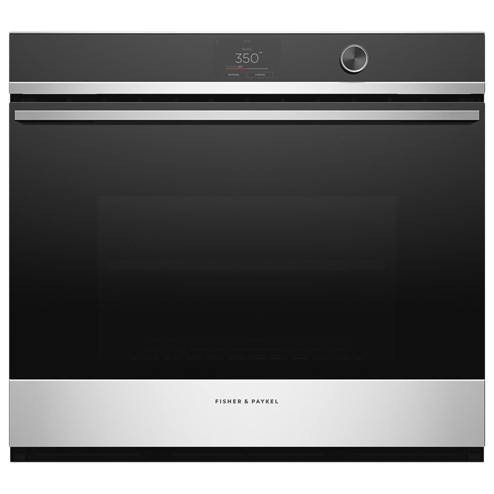 Fisher and Paykel 30" Electric Single Wall Oven with Digital and Knobs Control in Black and Stainless Steel, , large