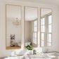 HOMLUX 14" x 48" Door Wall Mount Mirror in Gold, , large