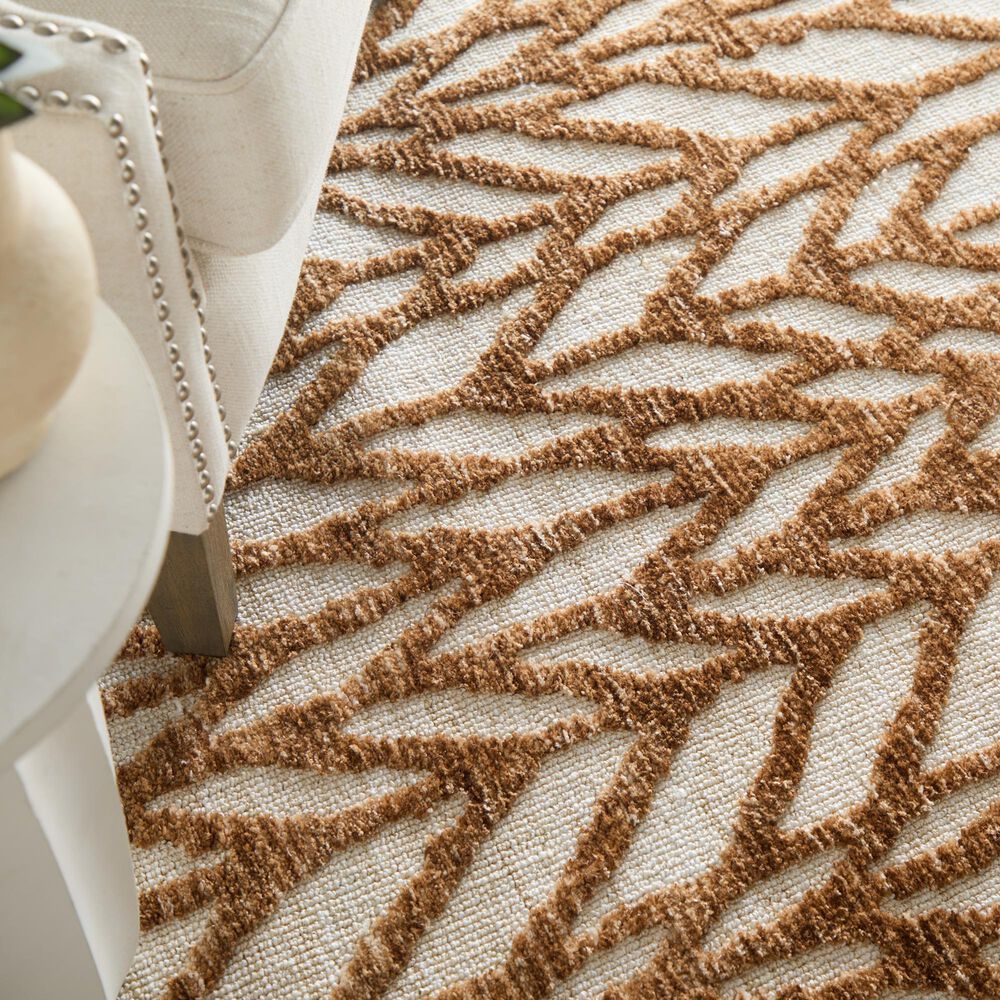 Feizy Colton Brown 3&#39;6&quot; x 5&#39;6&quot; Area Rug, , large