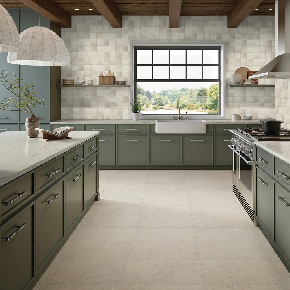 Dal-Tile Relicca Deckle 4" x 4" Square Handcrafted Ceramic Tile, , large