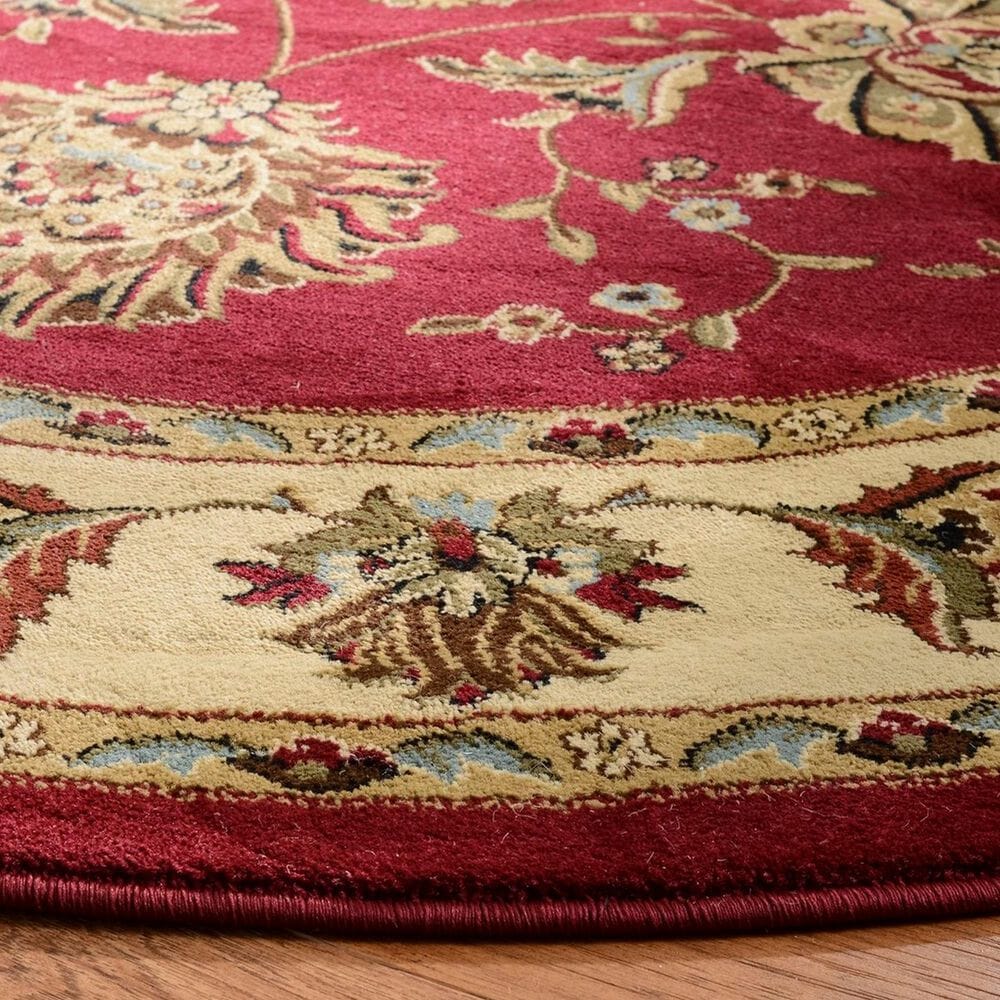 Safavieh Lyndhurst LNH555 5&#39;3&quot; Round Red and Ivory Area Rug, , large