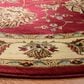 Safavieh Lyndhurst LNH555 5"3" Round Red and Ivory Area Rug, , large