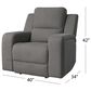 Abbyson Margaret Manual Recliner in Charcoal, , large