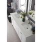 James Martin Vanities Palisades 72" Double Bathroom Vanity in Bright White with 3 cm Eternal Jasmine Pearl Quartz Top and Rectangular Sinks, , large