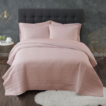 Pem America Truly Calm Antimicrobial 2-Piece Twin/Twin XL Quilt Set in Blush, , large