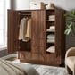 Modway Bulwark 3-Door Wardrobe Closet in Walnut, , large