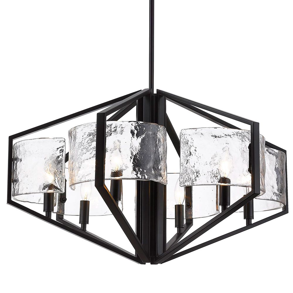 Golden Lighting Varsha 6-Light Chandelier in Matte Black, , large