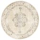Oriental Weavers Andorra Medallion 7"10" Round Beige Area Rug, , large