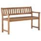Linon Home Decor Catalan Bench in Warm Acorn, , large