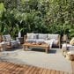 Nourison Courtyard Ivory and Silver 8" x 10" Indoor/Outdoor Area Rug, , large