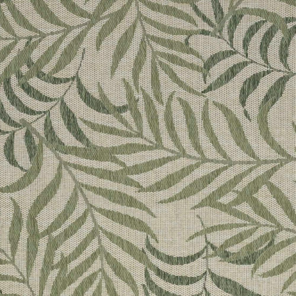 Nourison Garden Oasis GOA01 Ivory and Green 4&#39; x 6&#39; Indoor/Outdoor Area Rug, , large