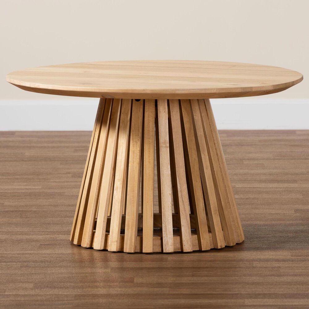 Baxton Studio Caribic Coffee Table in Natural, , large