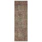 Amber Lewis x Loloi Billie 2" x 5" Aqua and Rust Runner, , large