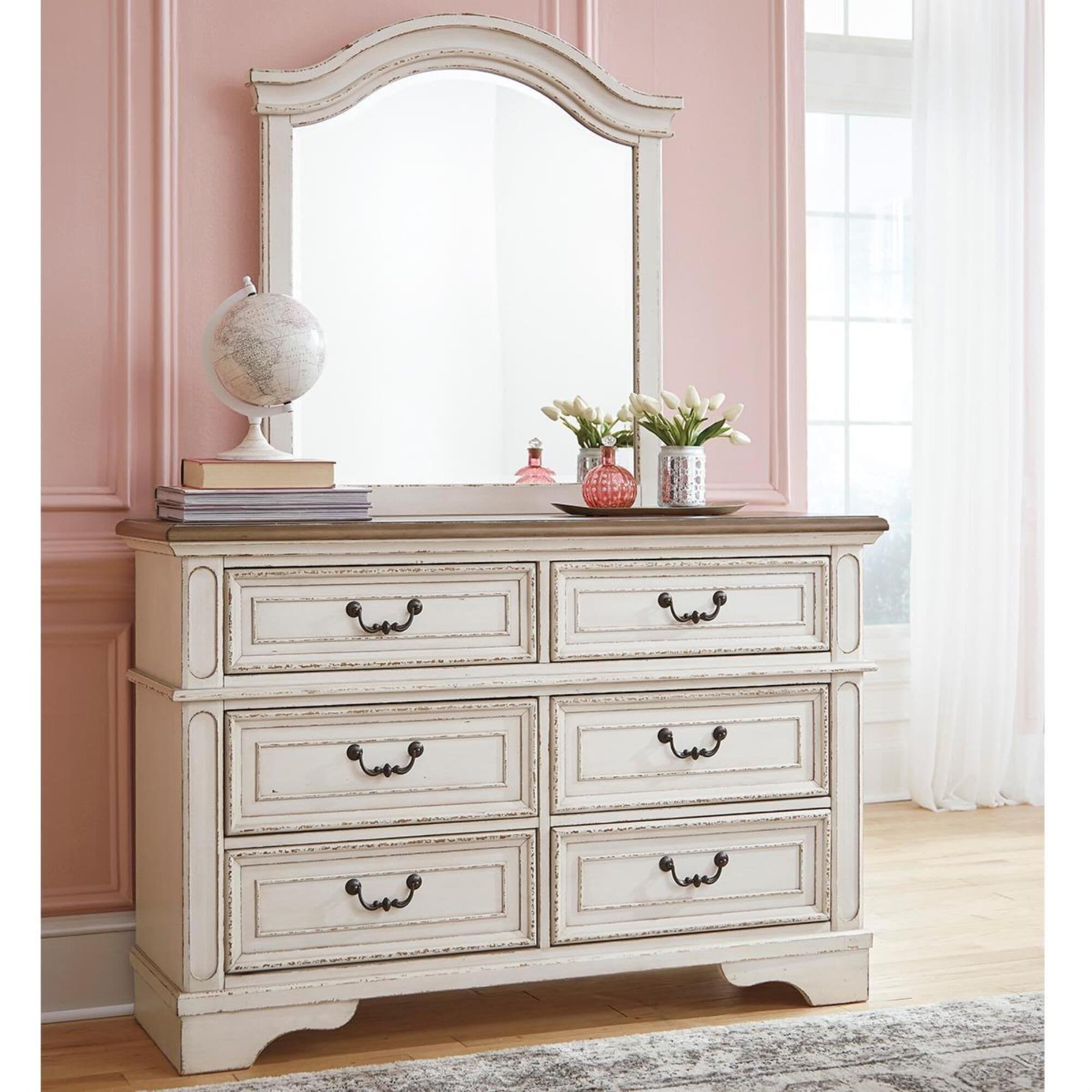 Signature Design by Ashley Realyn Youth Dresser in Chipped White NFM