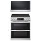 LG 2-Piece Kitchen Package with 7.3 Cu. Ft. Smart Slide-In Double Oven Electric Range and 2.1 Cu. Ft. Smart Over-the-Range Microwave in Printproof Stainless Steel, , large