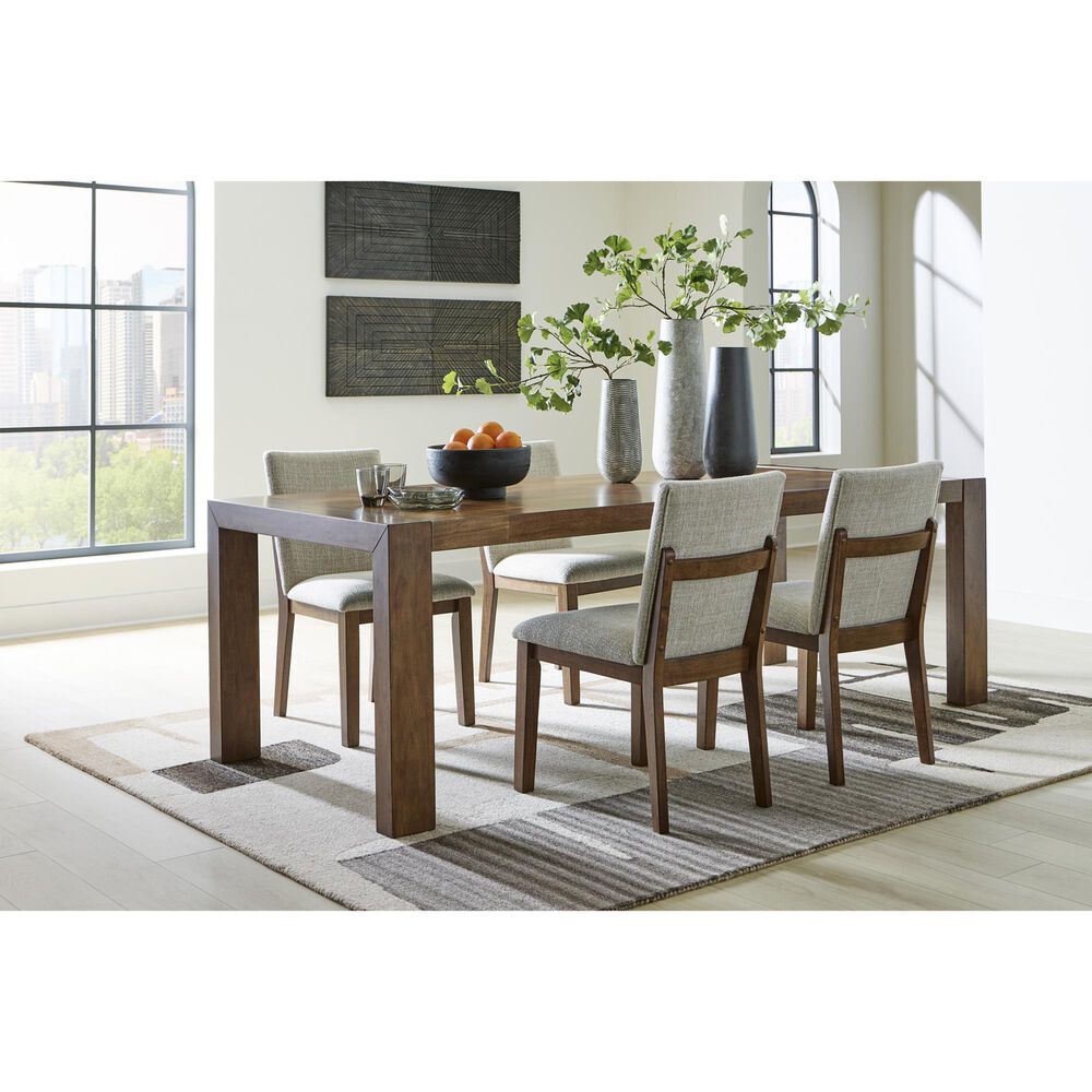Ashley Kraeburn Dining Chair Set of 2 in Beige and Brown, , large