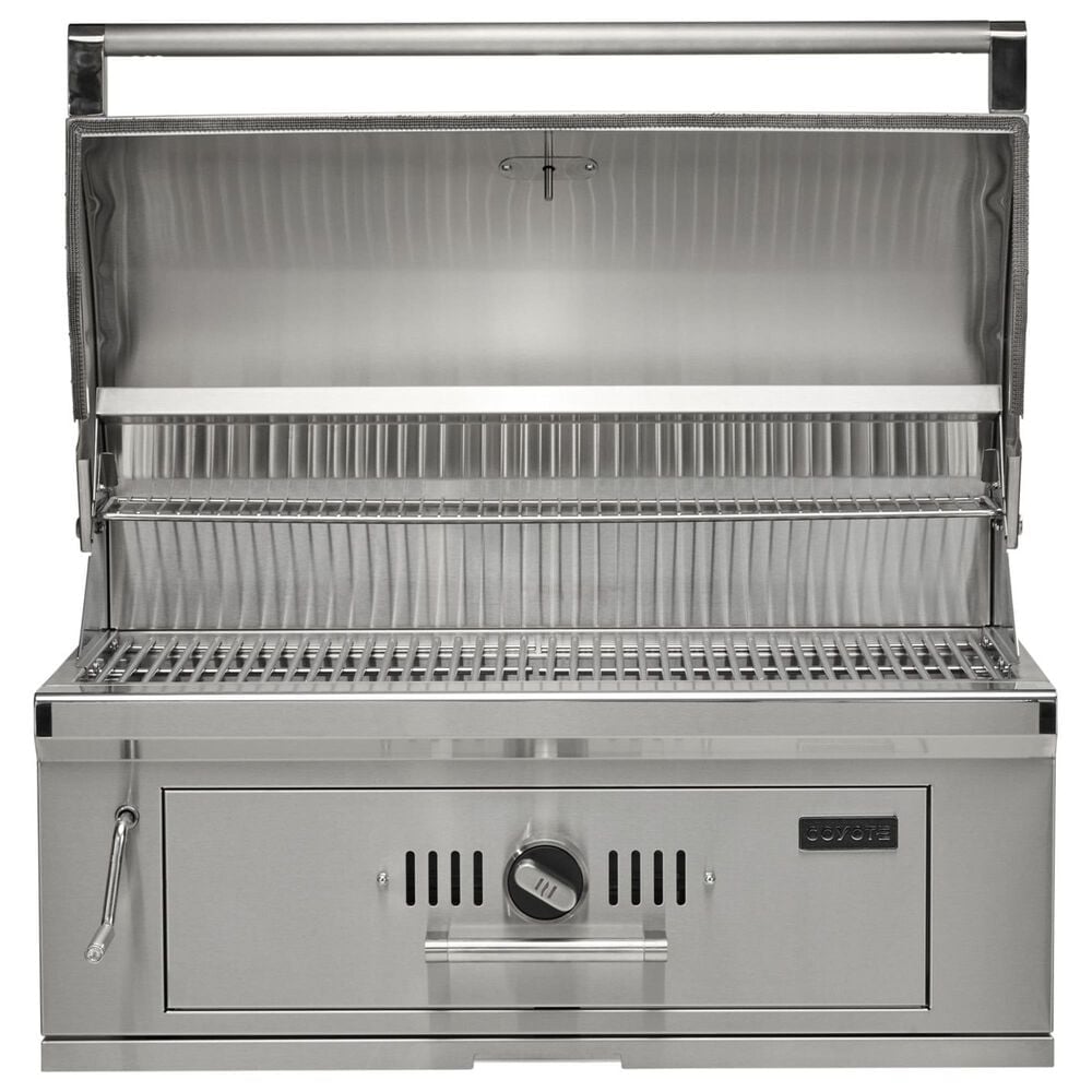 Coyote Outdoor 36&quot; Built-In Charcoal Grill in Stainless Steel, , large