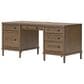 Ashley Roanhowe 2-Piece Desk and Bookcase Set in Brown Oak, , large