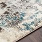 Surya Pune PUN-2301 Tan, Charcoal, Light Beige, Dark Brown, Black, Deep Teal and Sky Blue 2" x 2"11" Area Rug, , large