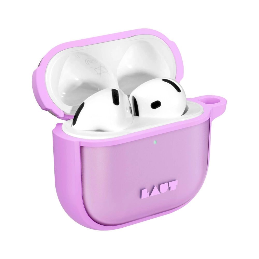 LAUT Huex Protect Case for AirPods 4 in Bright Pink, , large