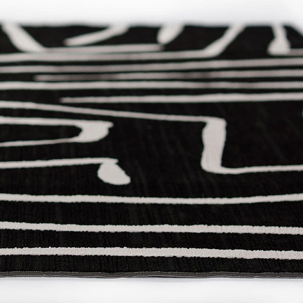 Momeni Noho Abstract 2&#39; x 3&#39; Black Area Rug, , large