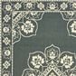 Oriental Weavers Marina 7"10" Round Grey and Ivory Area Rug, , large