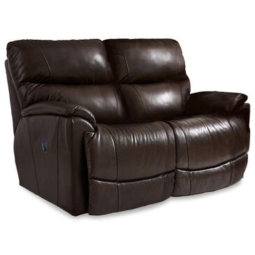 La-Z-Boy Trouper Manual Reclining Loveseat in Walnut, , large