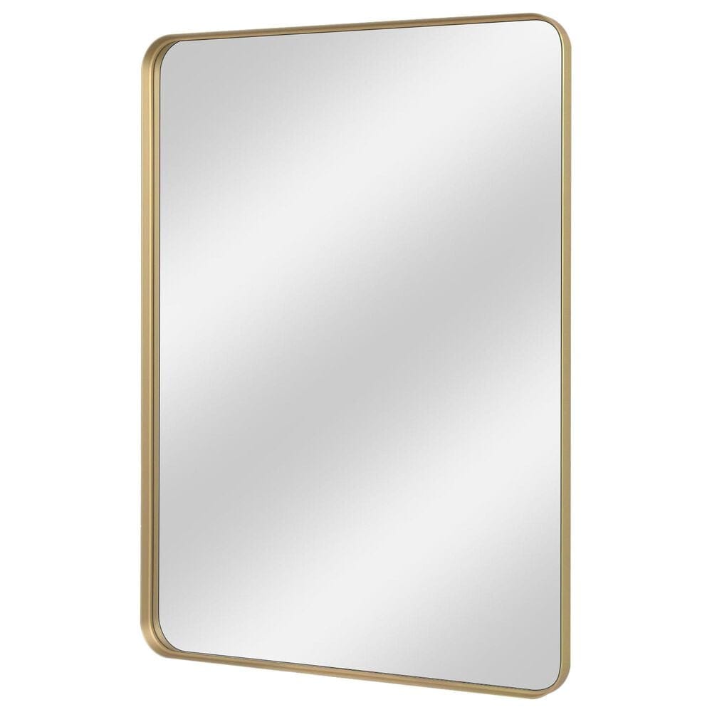 HOMLUX 30" x 22" Rectangular Decorative Wall Mirror in Gold, , large