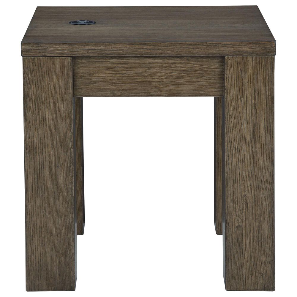Ashley Rosswain Square End Table in Warm Brown, , large