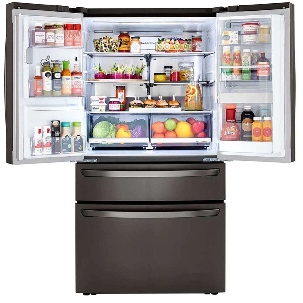 LG 30 Cu. Ft. Smart wi-fi Enabled Refrigerator with Craft Ice&amp;&#35;153 Maker in Black Stainless Steel, , large