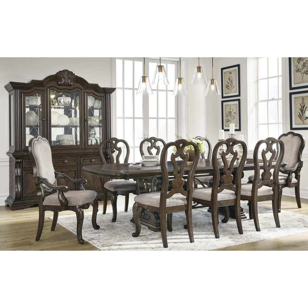 Millenium Maylee Dining Buffet with Hutch in Dark Brown, , large