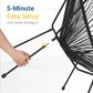 Hearth and Haven Acapulco 3-Piece Outdoor Bistro Set in Black, , large