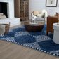Drew and Jonathan Home Kasbah Dervish 9" x 12" Blue Area Rug, , large