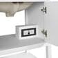 37B Ravello 36" Single Bathroom Vanity Cabinet in Bright White with Marble Top and Backsplash, , large