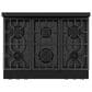 THOR KITCHEN Gordon Ramsay 6 Cu. Ft. 36" Professional Liquid Propane Range with Bronze Handle Kit in Black, , large