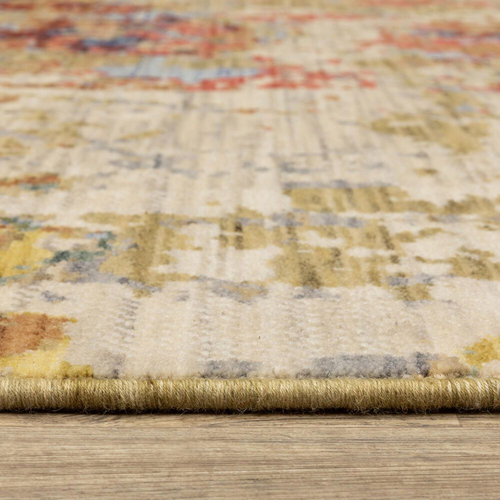 Oriental Weavers Soleri SOL06 5&#39;3&quot; x 7&#39;6&quot; Beige and Red Area Rug, , large
