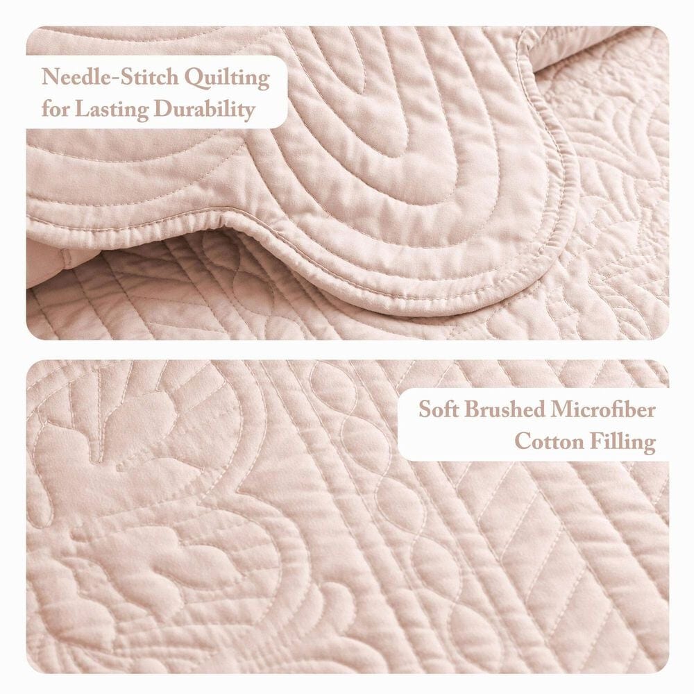 Hampton Park Tuscany 3-Piece California King Quilt in Blush, , large