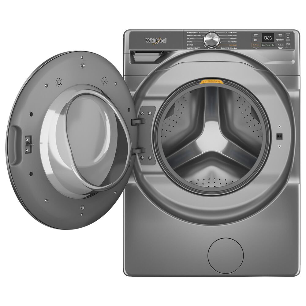 Whirlpool 5.0 cu. ft. Smart Front Load Washer with FreshFlow Vent System in Radiant Silver, , large