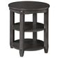 OSP Home Lane Round End Table in Slate Grey, , large