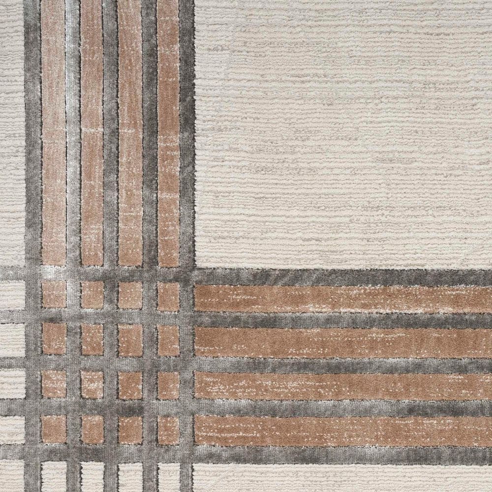 Nourison Desire 7&#39;10&quot; x 9&#39;10&quot; Ivory and Silver Area Rug, , large