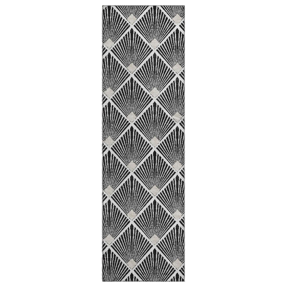 Dalyn Rug Company The Reserve TR9 Black 2"3" x 7"6" Indoor/Outdoor Runner, , large