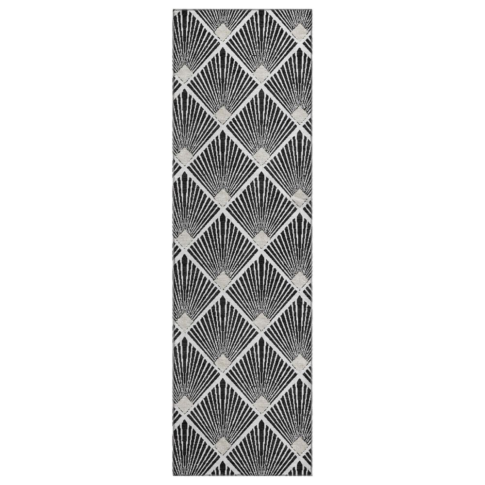 Dalyn Rug Company The Reserve TR9 Black 2"3" x 7"6" Indoor/Outdoor Runner, , large