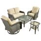 HOMLUX 6-Piece Patio Conversation Set in Beige, , large