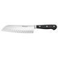 Wusthof Classic 7" Hollow Edge Santoku Knife in Stainless Steel and Black, , large