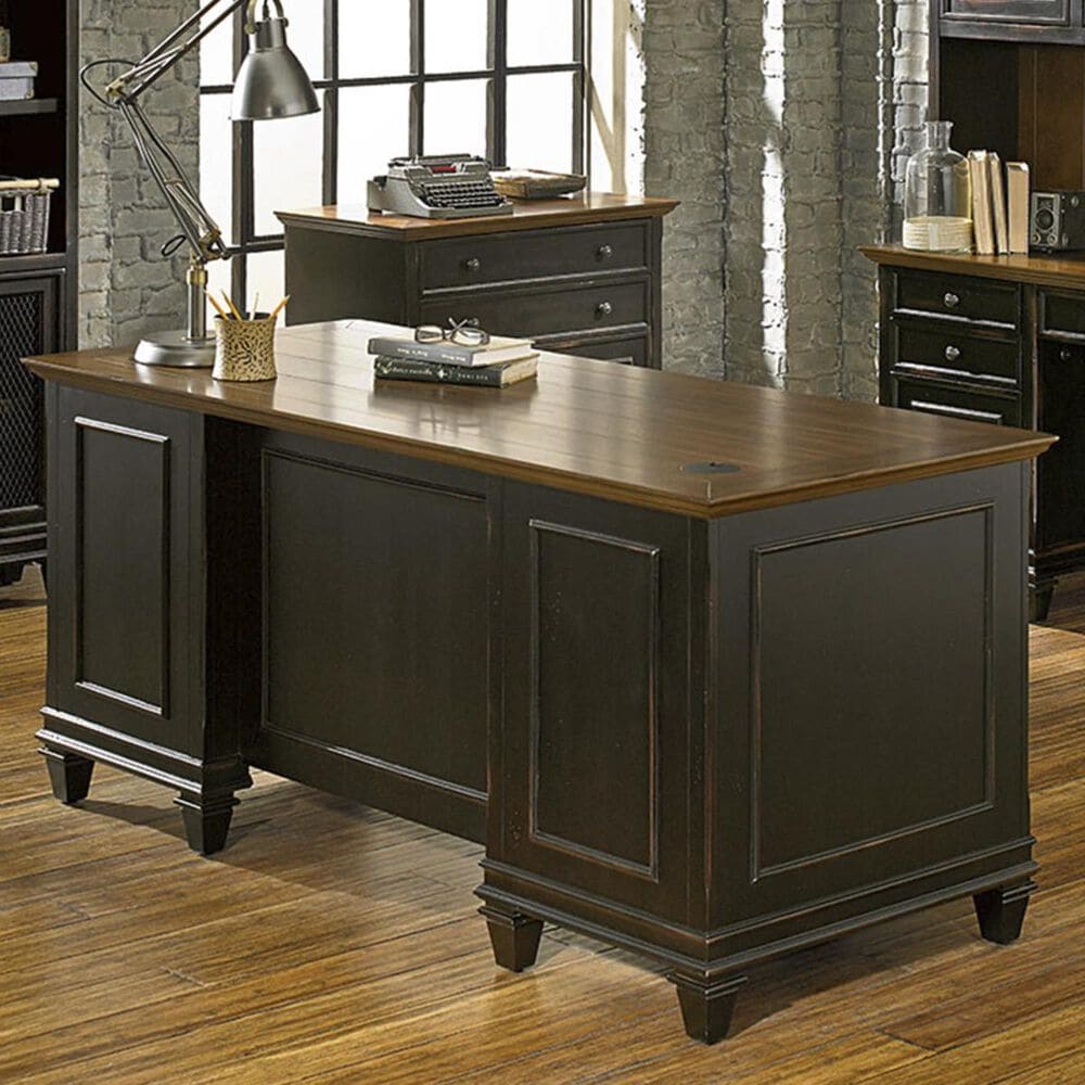 Hartford Distressed Black Home Office Set from Martin Furniture