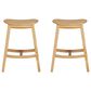 Linon Home Decor Culver Counter Stool in Natural (Set of 2), , large