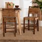 Baxton Studio Cordoba Counter Stool in Mahogany (Set of 2), , large
